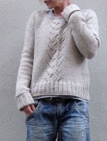 Свободный пуловер без швов