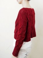 Вязание спицами пуловера бокси для женщин