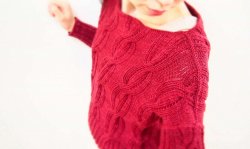 Описание вязания пуловера для женщин