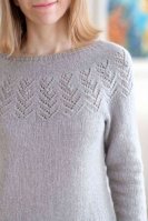 Вязание женского пуловера с круглой кокеткой