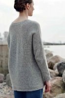Описание вязания спицами женского свободного пуловера