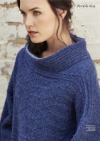 Вязание спицами свободного модного пуловера