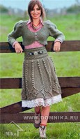 Болеро и юбка в немецком национальном стиле
