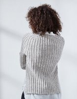 Вязание пуловера резинкой спицами