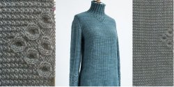 Оригинальный свитер вязаный спицами