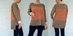 Как связать спицами модный пуловер