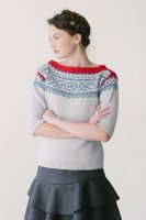 Норвежский пуловер спицами
