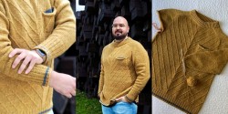 Пуловер спицами