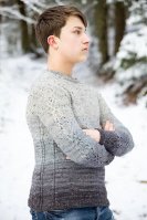 Пуловер с эффектом деграде