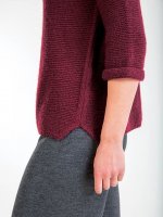 Как связать модный пуловер спицами