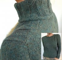 Женский свитер с высоким воротником