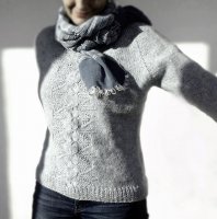 Пуловер с 3 вариантами силуэта