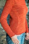 Вязание спицами пуловера Paria