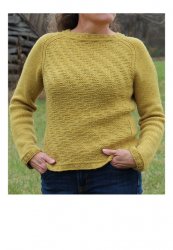Пуловер спицами текстурным узором Wheats Valley