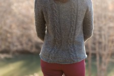 Вязание спицами пуловера Milana