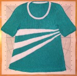 Вязание спицами пуловера crazy stripes tee by atelier alfa1