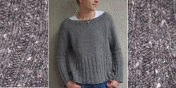 Пуловер без швов вязание спицами
