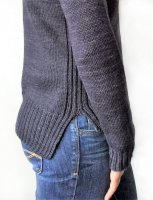 Пуловер с удлиненной спинкой описание