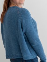 Спинка пуловера регланом
