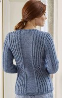 Пуловер с косами спицами схема и описание