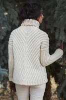 Вязание свитера из толстой пряжи