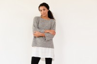 Модный пуловер оверсайз с описанием от Джули Хувер