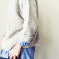 Пуловер с отворотами