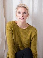 Стильный элегантный пуловер для женщин, вязаный спицами простой вязкой