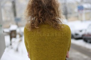 Пуловер реглан спицами фото