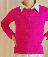 Пуловер регланом женский
