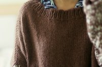 Вязание пуловера спицами без швов
