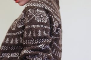 Вязание пуловера на круговых спицах