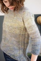 Двусторонний базовый пуловер спицами 