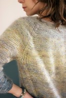 Двустронний пуловер реглан спицами