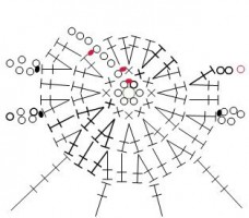 Маленькая монетка крючком, схема 1