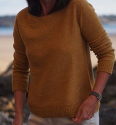 Пуловер с рукавами методом contiguous