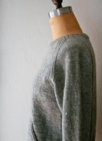 Пуловер реглан без швов снизу вверх