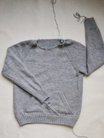 Реглан и горловина пуловера