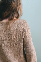 Пуловер из смеси льна и конопли спицами