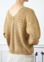Женственный пуловер с разными вариантами горловины