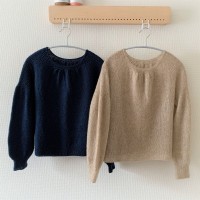 Один пуловер, связанный из двух разных типов пряжи
