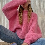 Как вязать пуловер спицами сверху вниз