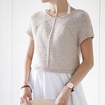 Кофточка вязаная спицами сверху вниз без швов