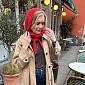 Шарф капюшон спицами