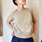Топ регланом без швов спицами