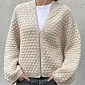 Кардиган бомбер спицами