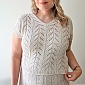 Ажурные листья спицами схема и описание
